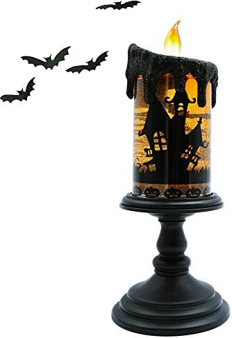 Bats Snow Globe Candle