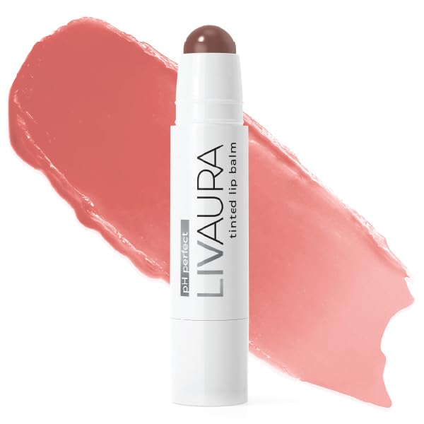 Bálsamo labial com cor LIVAURA Mahogany, com manteiga de karité