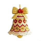Photo Gallery kit fai da te con decorazioni natalizie all uncinetto con materiali e guida passo passo per decorazioni natalizie fatte a mano (giallo) Photo Gallery kit fai da te con decorazioni natalizie all uncinetto con materiali e guida passo passo per decorazioni natalizie fatte a mano (giallo)