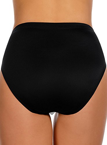 Miraclesuit 6516601-BLACK-18 Women'S Swimwear Basic Pant High Waist Slimming Brief Bathing Suit Bottom thumb #2