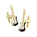 KnBoB - Gemelos para hombre, diseño de guitarra, color dorado