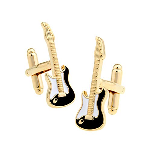 Epinki Enamel Cufflinks for Men Gold Guitar Cufflinks Classic Cufflinks Business Wedding Shirts