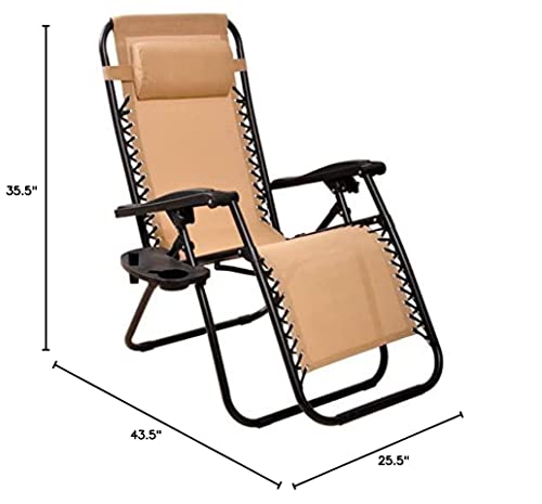 Elevon Adjustable Zero Gravity Lounge Chair Recliners For Patio, Mesh #TOP7