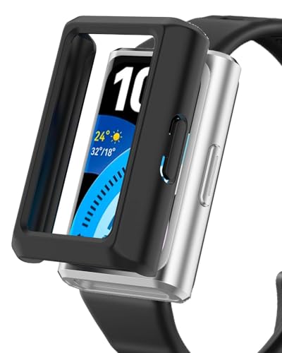 For HUAWEI Band 11 Pro �p �P�[�X �J�o�[ �\�t�g PC�� �v���e�N�^�[�J�o�[ YAJOJO ���� �Ռ��z�� �S�ʕی� �����ȒP ���ϋv �����ȒP �t�C�����Ȃ��y�u���b�N�z
