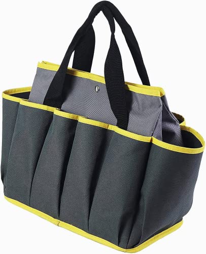 Werkzeuge Organizer Tasche mit Mehreren Taschen und eingeblasenem Metallrahmen für Gartenarbeit im Freien, Reparatur, etc Cover