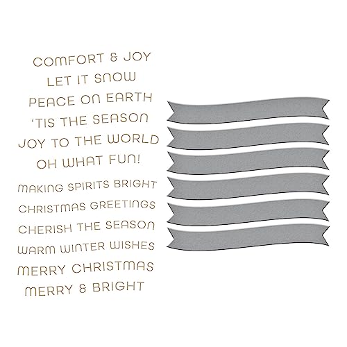 Spellbinders Comfort & Joy Sentiments Hot Foil Plate & Die Set from The Glimmer for The Holidays Collection - Image 4