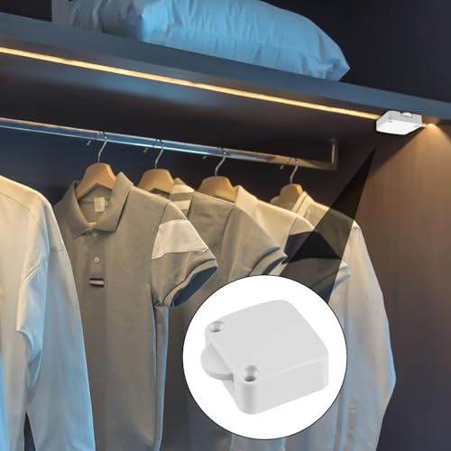 Türkontaktschalter Schrank Schalter, 4 Stück 2A 250V Schrankschalter, Lichtschalter Schnapshalter Türschalter, Truhenschalter Türschalter für Möbeltür Küchenschrank Kleiderschrank Schalter(Weiß)