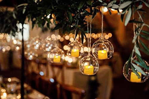 Candle Idea 6 Pcs 200 Hrs Remote Control Flameless Tea Lights, Battery Operated Led Flickering Votive Candles, Electric Outdoor Tealight Timer Candle For Thanksgiving Decorations (Batteries Included) #TOP1