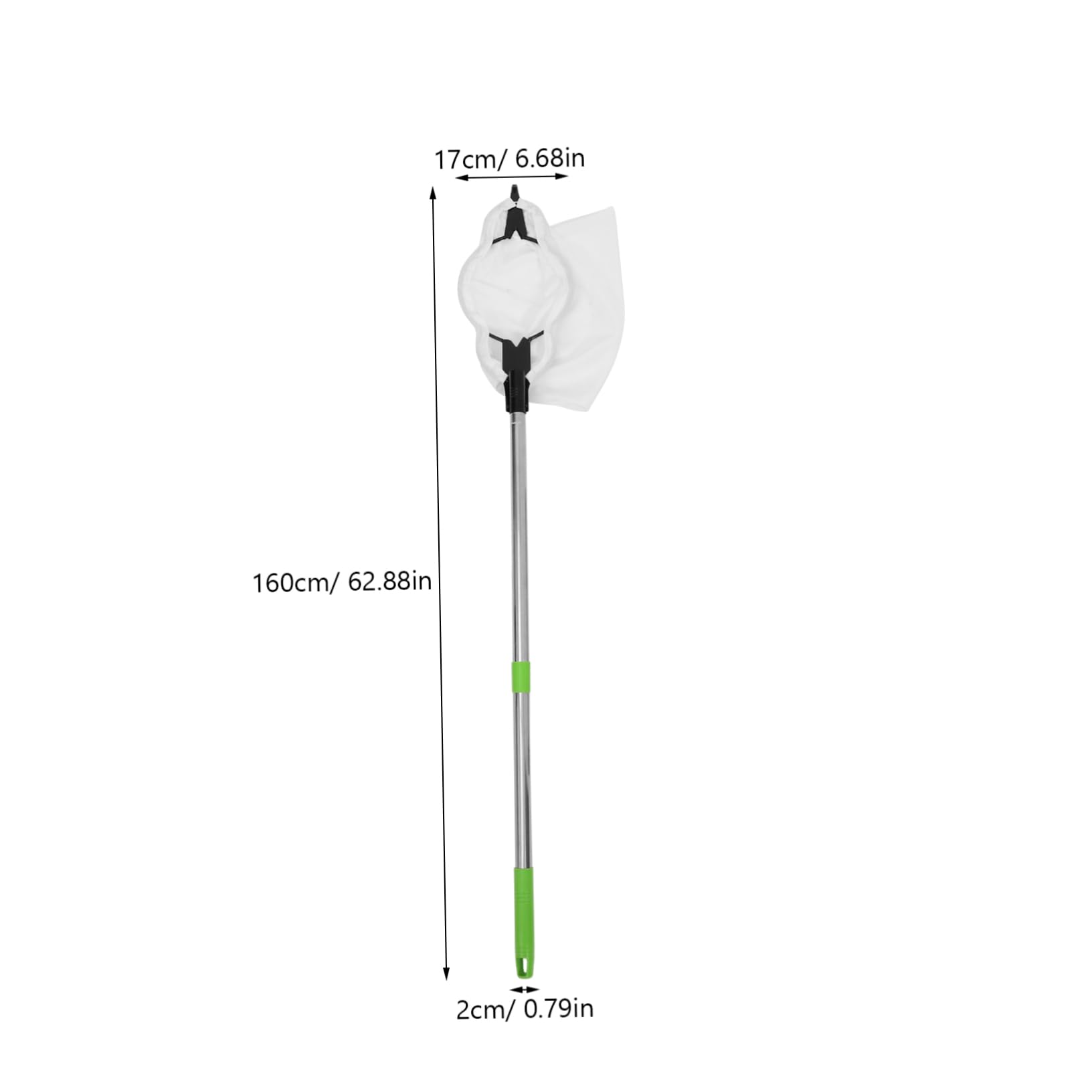HANABASS 1Set Adjustable Fruit Pole with Basket Multi Section Tool for Efficient Peach and Apple Harvesting for Orchard and Home Use