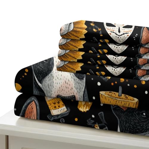Parure de lit imprimé en 3D musique rock finitions super douces