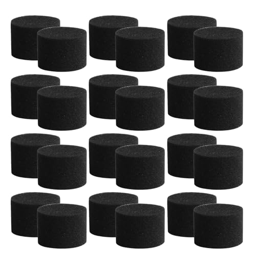 LABRIMP 50 Unidades Esponja Hidropónica para Cultivo sin Tierra 45X30Mm Negra para Germinar Verduras y Brotes Bloques de Esponja Alta Absorción de Agua para Jardinería Hidropónica