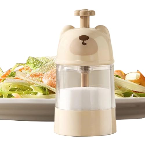 Salero | Frasco Dosificador Preciso para Condimentos | Contenedor para Condimentos de Cocina, Frasco de Vidrio para Azúcar y Pimienta | para Cocinar, Hornear, a la Parrilla, Barbacoa y Picnic