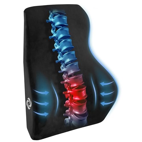 Samsonite Lumbar Support Pillow Mid and Lower Back– Office Chair Back Cushion, Gaming Chair, Desk...