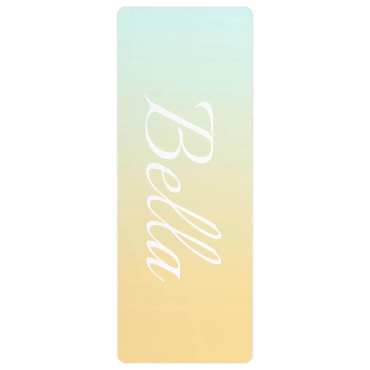 Custom Name Yoga Mat,Personalized Travel Yoga Exercise Mat,Non Slip,Perfect for Kids & Adults,Gradient Color D Series Style 1
