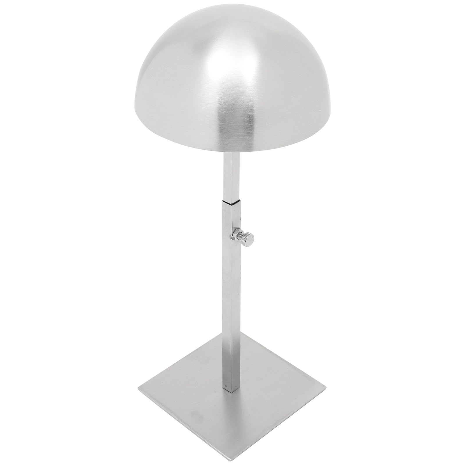 Support chapeau acier inoxydable reglable de bureau presentoir metallique