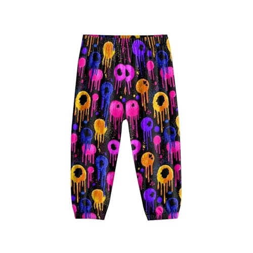 Image of Unisex Little Kids Yoga Trousers Bohemian Beach Pants Baggy Harem Activewear for Boys and Girls Age 3-10