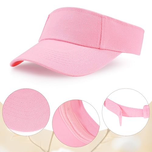 Dxhycc 2 Pack Kids Sun Visor Hats for Girls Boys, Adjustable Cotton Summer Tennis Golf Visor Hat Sports Sun Caps3