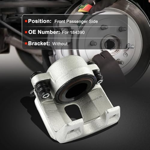 Image of cciyu Front Right Disc Brake Caliper Assembly w /o Bracket 184390 For Ford | For Bronco,For E-150,For E-150 Club Wagon,For E-150 Econoline,For E-150 Econoline Club Wagon,For Econoline,For F-150