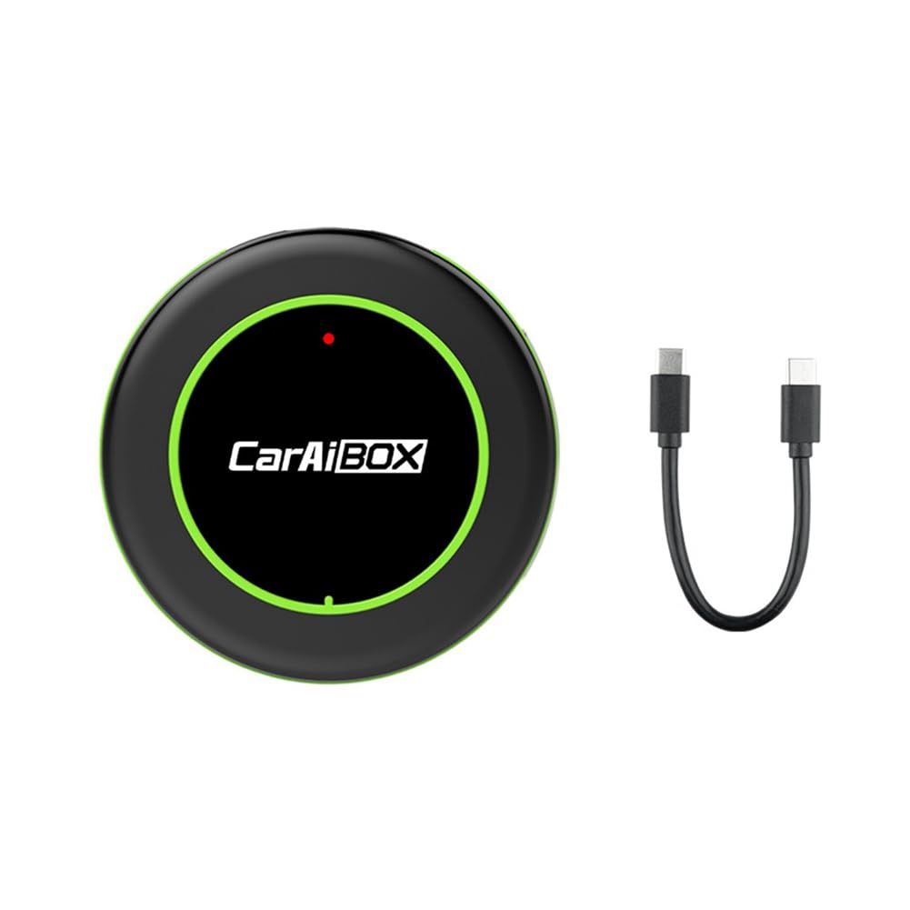iFutniew CarAiBOX CarPlay-Adapter Verkabelt mit Kabelloser Carplay 