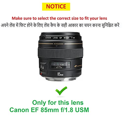 Image of FND Camera Lens Hood Replacement for Canon Camera Lens, Bayonet Mount, Made ABS (Canon EF 85mm f /1.8 USM)