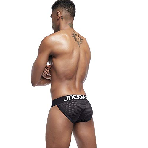 JOCKMAIL 4PCS/Pack Sexy Men Briefs Mens Underwear Comfortable Mesh Mens Bikini Briefs Male Lace Panties4