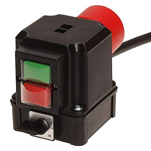 Produktbild von Starter Schalter 3Ph-400V/4kW Mit Unterspannungsauslösung – IP54, 2m Netzleitung, CEE-Stecker, Made In Germany