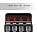 Compact Coin Holder for Car - 4 Compartment&Automatically Holds Coins Coin Organizer(1 Dollar,Quarter,Dimes) - Universal Center Console Coin Case for Car Taxi SUV Truck