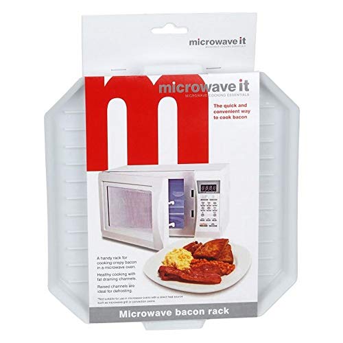 Microwave It - Piatto da microonde, per cottura pancetta e bacon