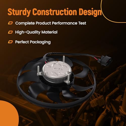 Image of maXpeedingrods Engine Radiator Cooling Fan with Brushless Motor Assembly for Porsche 911 2012-2016, for Porsche Boxster 2013-2016, for Porsche Cayman 2014-2016, 470039 99162493901 99162493500