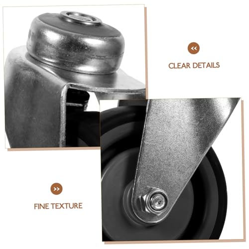 Roue de chariot TPR double roulette pivotante robuste pour caddie et chariots