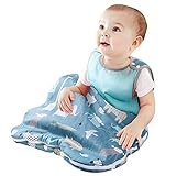 【Diseño sellado】: la parte inferior del saco de dormir del bebé está sellada para garantizar que los pies del bebé no se enfríen mientras duerme.