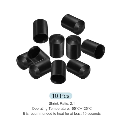 Tapón termocontraíble de 48mm y envoltura de cable impermeable con pegamento, 10 piezas 3