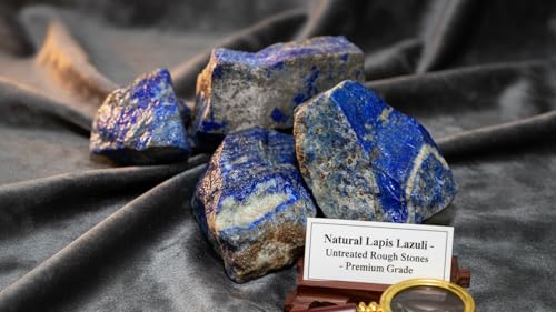 Image of Natural Lapis Lazuli Crystal Stone 100 Grams for Reiki Healing, Meditation, Manifestation & Chakra Balancing | Raw Healing Crystal Gemstone for Positive Energy & Home Decor