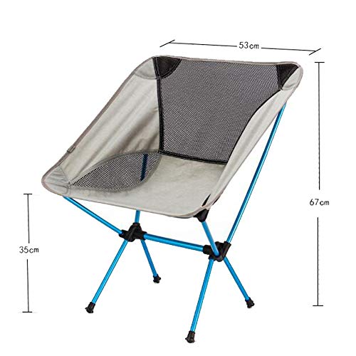 Chaise pour l'extérieur randonnée portatif compacte grise - 2