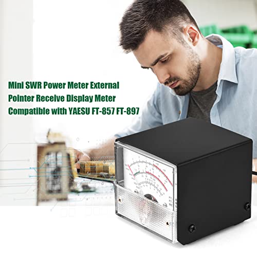 Tomshin Mini medidor de energia swr medidor externo ponteiro wattmeter receber medidor de exibição c