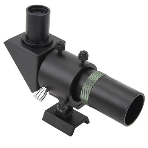 6X30 Finder Scope, Right Angle Optical Finder with 30mm Aperture, 120mm Focals Length, Multilayer Coating with Bracket, Star Pointer Viewfinder for Astronomical Telescope