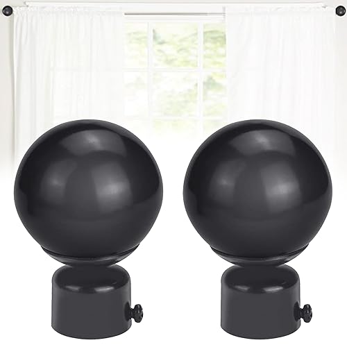GEARMAX Jeu de 2 Embouts de Tringle à Rideaux en fer avec Embouts Durables et Résistants à la Décoloration, pour la Cuisine, la Chambre à Coucher