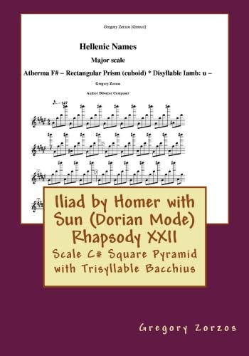 Iliad by Homer with Sun (Dorian Mode) Rhapsody XXII: Scale C# Square ...