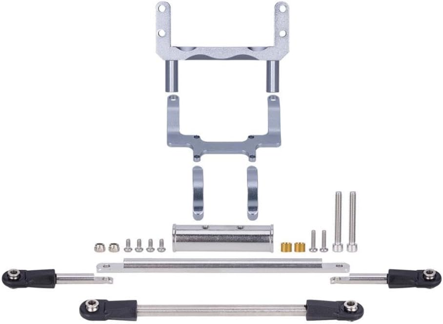 スケールの油圧ステアリングキットを備えたサーボメタルマウント1 10 RCクローラーカーモデルfimonda Rockjock II