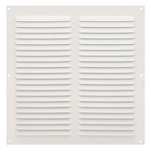 Amig - Grille de Ventilation carrée en Aluminium | Grilles d'aération pour Sortie d'air | Idéal pour Plafond de Cuisine et de Salle de Bain | Dimensions :...