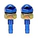 KGDUYH Lave-Glace d'essuie-Glace 2pcs Fan-Forme de Nettoyage de Voiture Lave-Glace Universelle Capot Avant Pare-Brise Eau Pulvérisateur Automatique d'essuie-Glace Jet Buse Voitures (Color : Blue)