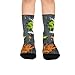 susiyo Graffiti Spray Green Hiking Socks Boy Girls - Cushioned Crew Socks for Kids Soft, Breathable & Seamless Toe for All-Day Comfort