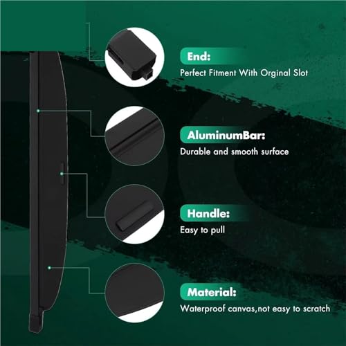 Cache-bagages rétractable contre le vol dans le coffre arrière de Jeep Grand Cherokee 2006-2010
