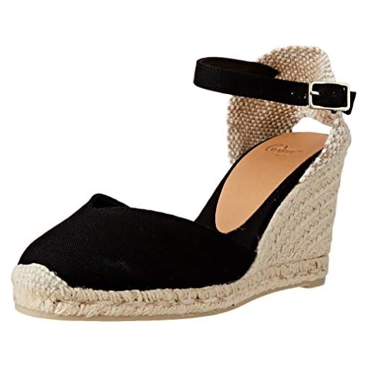 Castañer CHIARITA/8/001, Espadrillas Donna, Nero (Negro 100), 41 EU