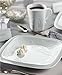 CORELLE Boutique Cherish Embossed Square 16-pc Set, Service for 4