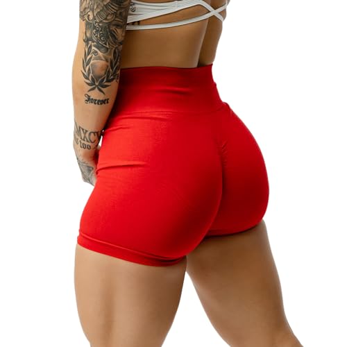Image of Gymreapers Infinity Seamless Workout Shorts High Waist Biker Shorts for Women Athletic Gym Running Pilates Yoga Sport Short