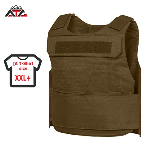 WarTechGears Discreet Vest 2XL+ 11"X14" Fully Adjustable Law Enforcement (Tan)