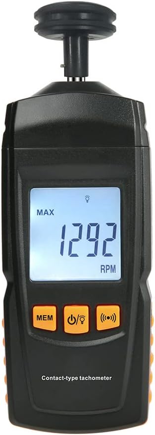 Auto Tachometer Handheld Digital Electronic Mini Laser Tachometer Portabel Handheld Digital Tachometer 2.5-99999rpm with LCD Display