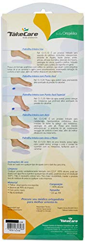Palmilha Silicone Inteira com Ponto Azul 37/38, Take Care