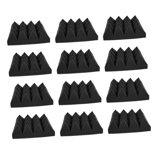 HEMOTON 12 piezas Paneles de Absorción Acústica de Alta Densidad, Material de Aislamiento Acústico para Estudio en Casa, KTV y Espacios de Grabación, Tableros Duraderos para Insonorización miniatura 1